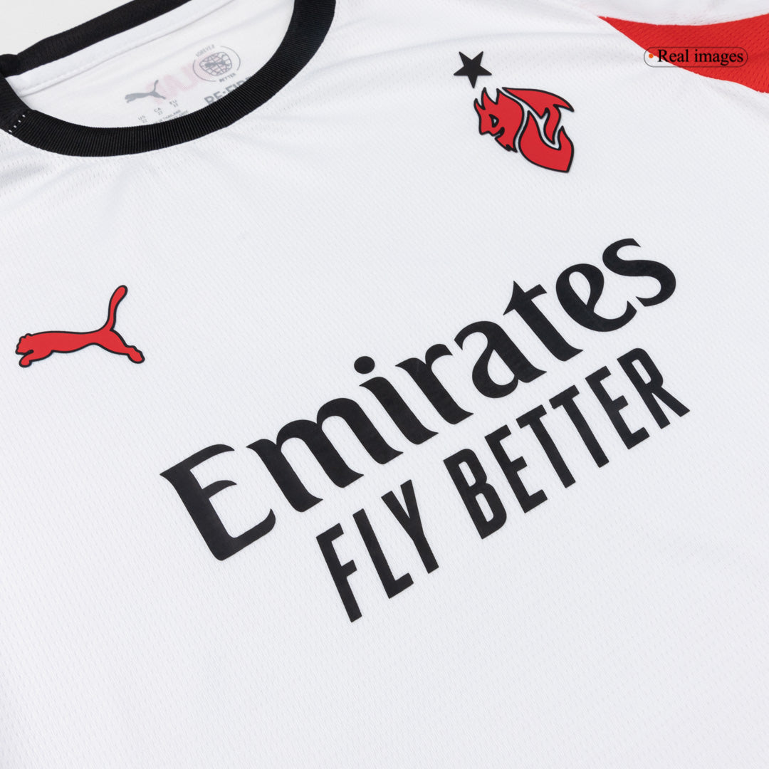 AC Milan Kids Away Soccer Kit 2025/26 White