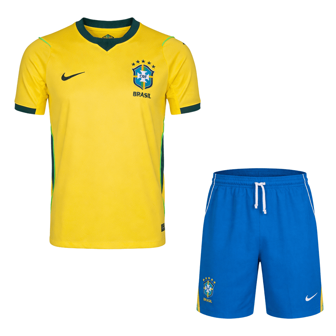 Brazil Mens Home Soccer Kit World Cup 2026 Yellow [PREMIUM]