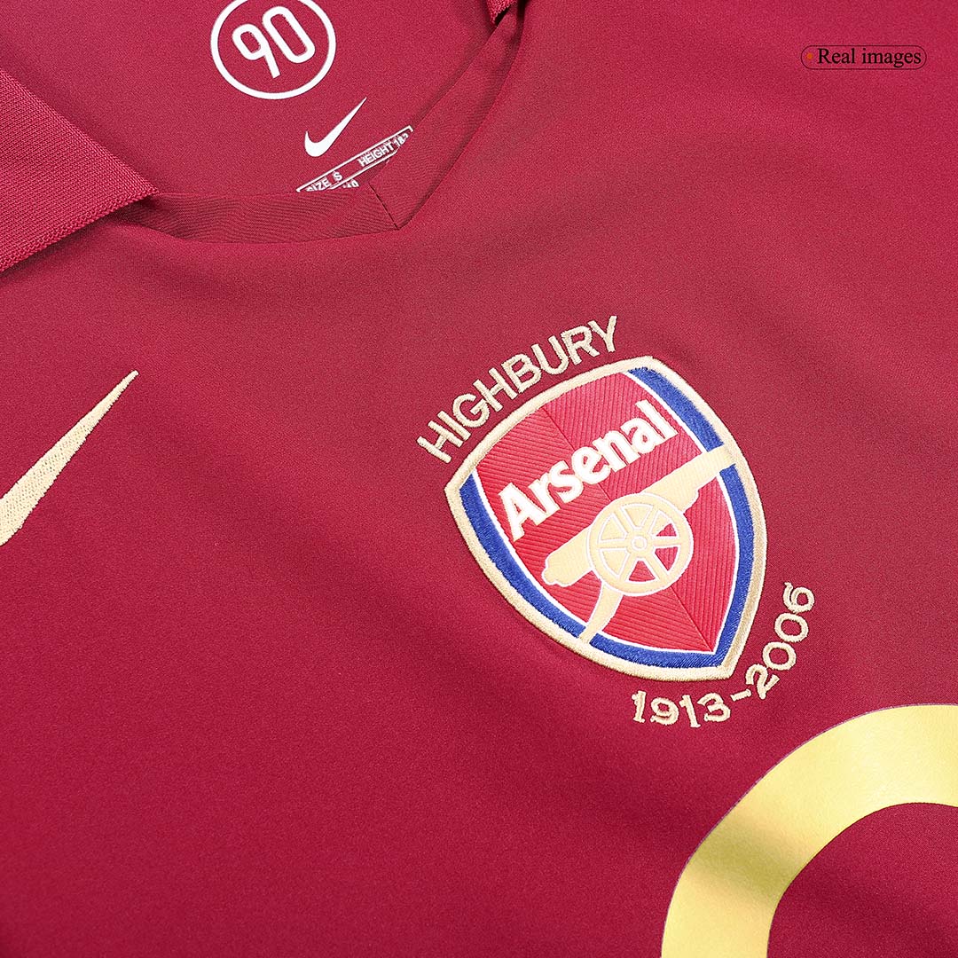 Retro Arsenal Mens Home Soccer Jersey 2005/06