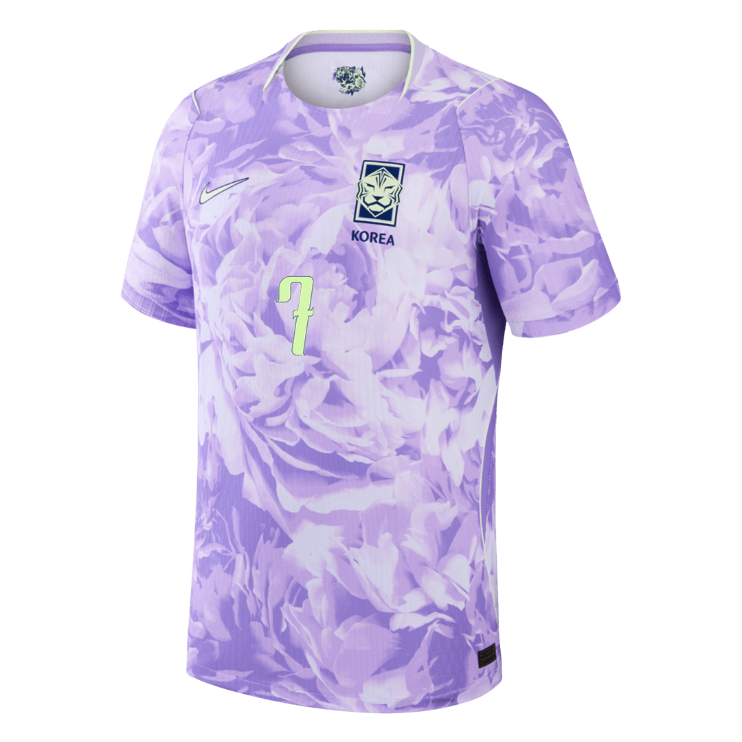 HEUNGMIN #7 South Korea Mens Away Soccer Jersey World Cup 2026 Purple - Player Version