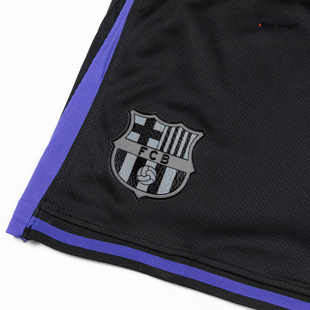 Barcelona Mens Away Soccer Shorts 2025/26 Black