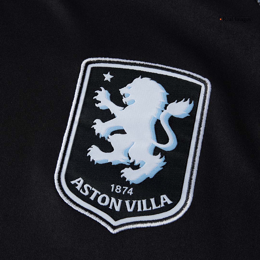 Aston Villa Mens Away Soccer Jersey 2025/26 Black