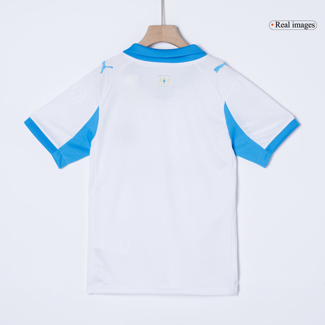 Marseille Kids Home Soccer Kit 2025/26 White
