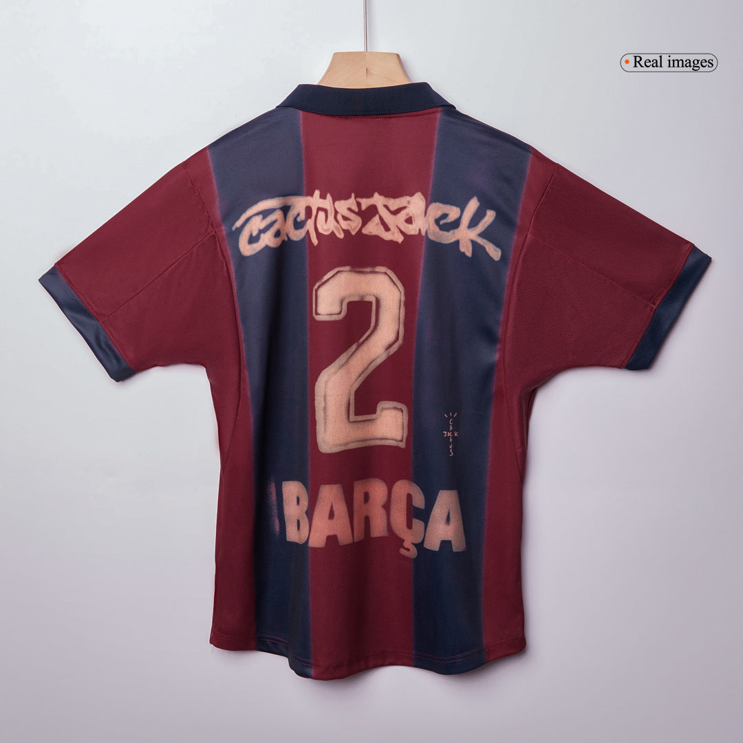 Retro Barcelona Mens Home Soccer Jersey 2000/01 Red&Blue