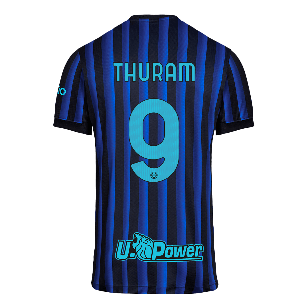 THURAM #9 Inter Milan Mens Home Soccer Jersey 2025/26 Blue&Black