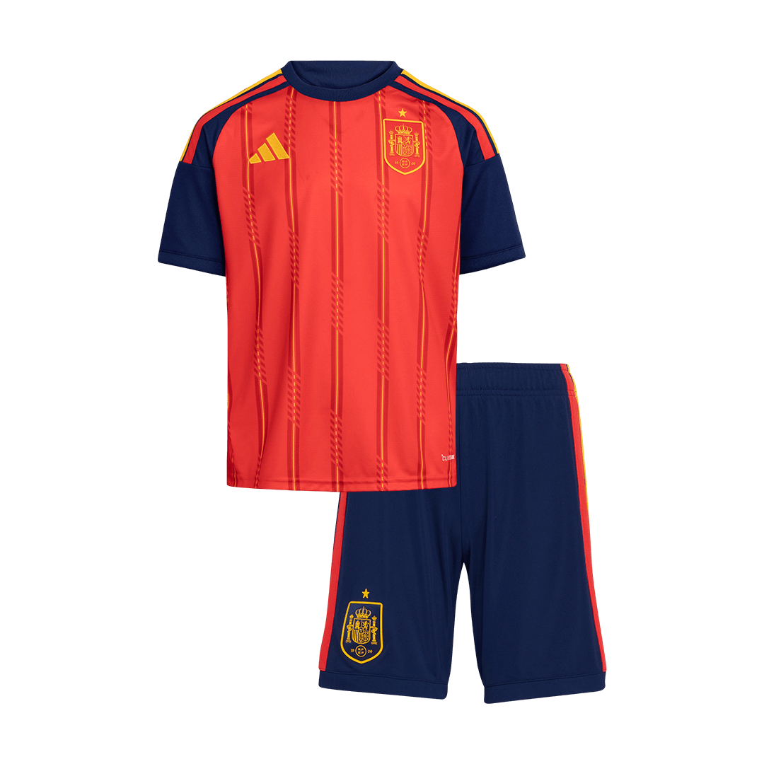 Spain Kids Home Soccer Kit World Cup 2026 Red [PREMIUM]