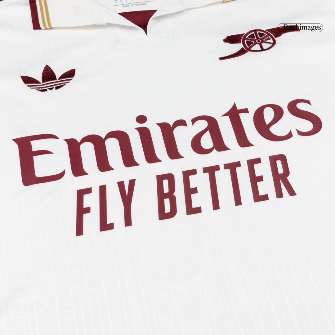 Arsenal Mens Third Away Soccer Full Set 2025/26 White