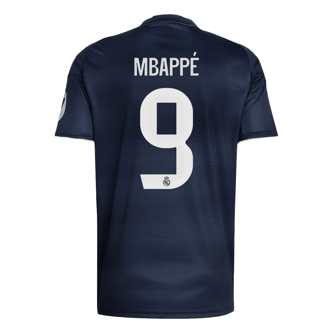 MBAPPÉ #9 Real Madrid Mens Away Soccer Jersey 2025/26 Navy [PREMIUM]