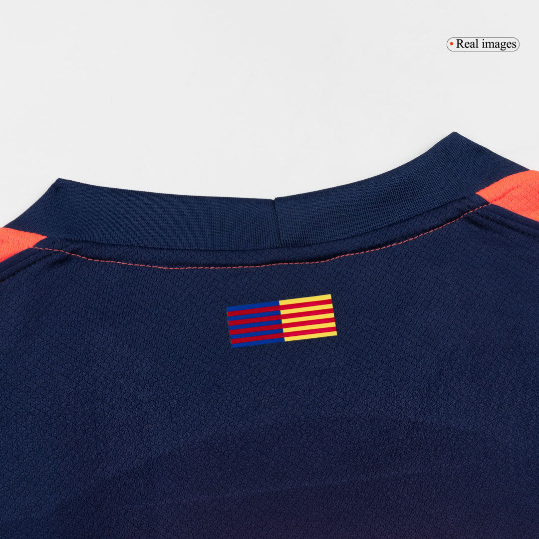 Barcelona Mens Third Away Soccer Full Set 2025/26 Orange