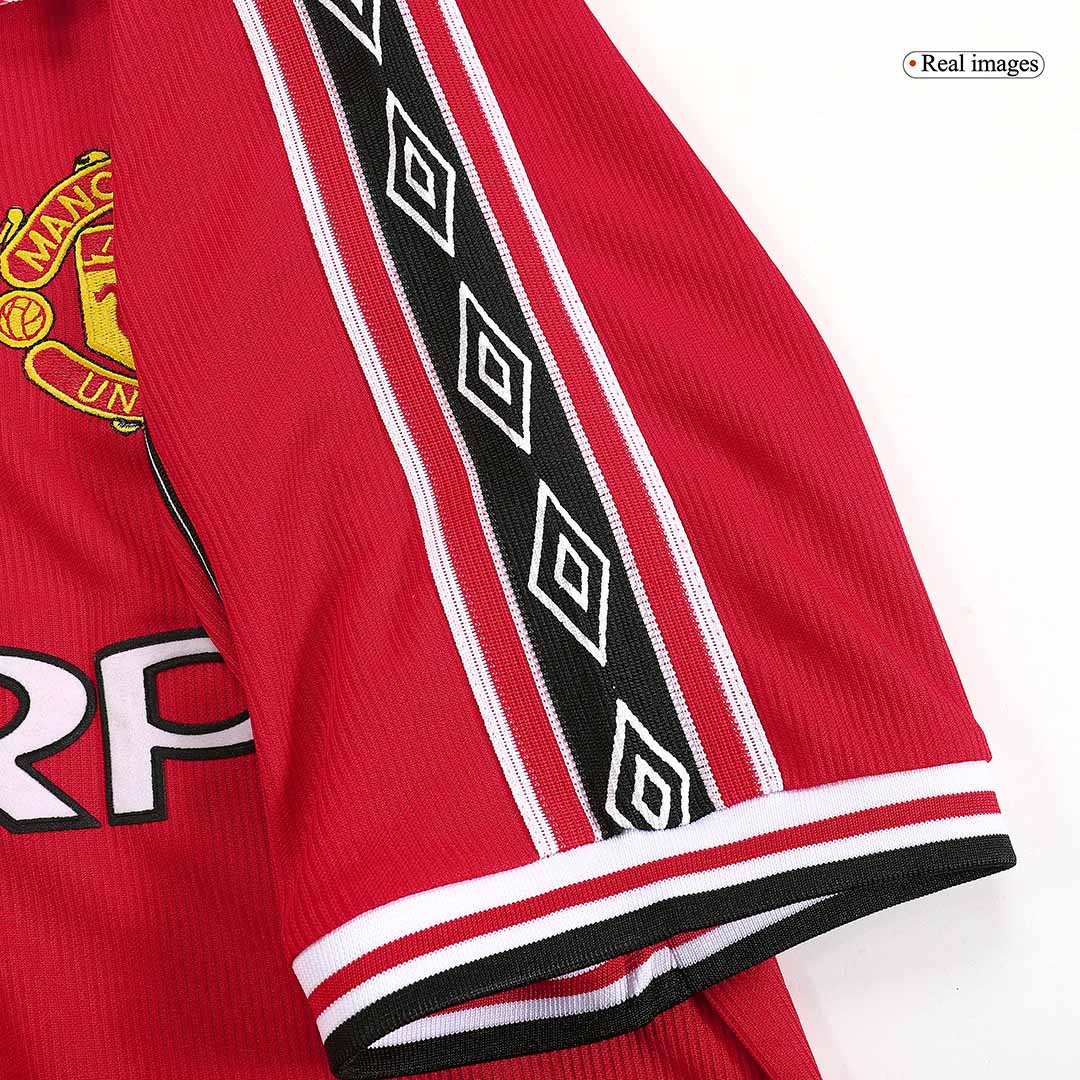 Retro Manchester United Mens Home Soccer Jersey 98/00 Red