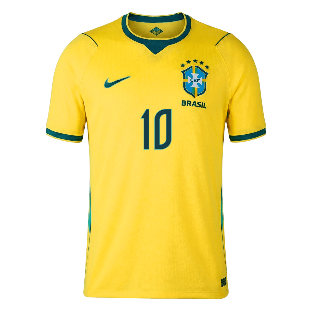 NEYMAR JR #10 Brazil Mens Home Soccer Jersey World Cup 2026 Yellow [PREMIUM]
