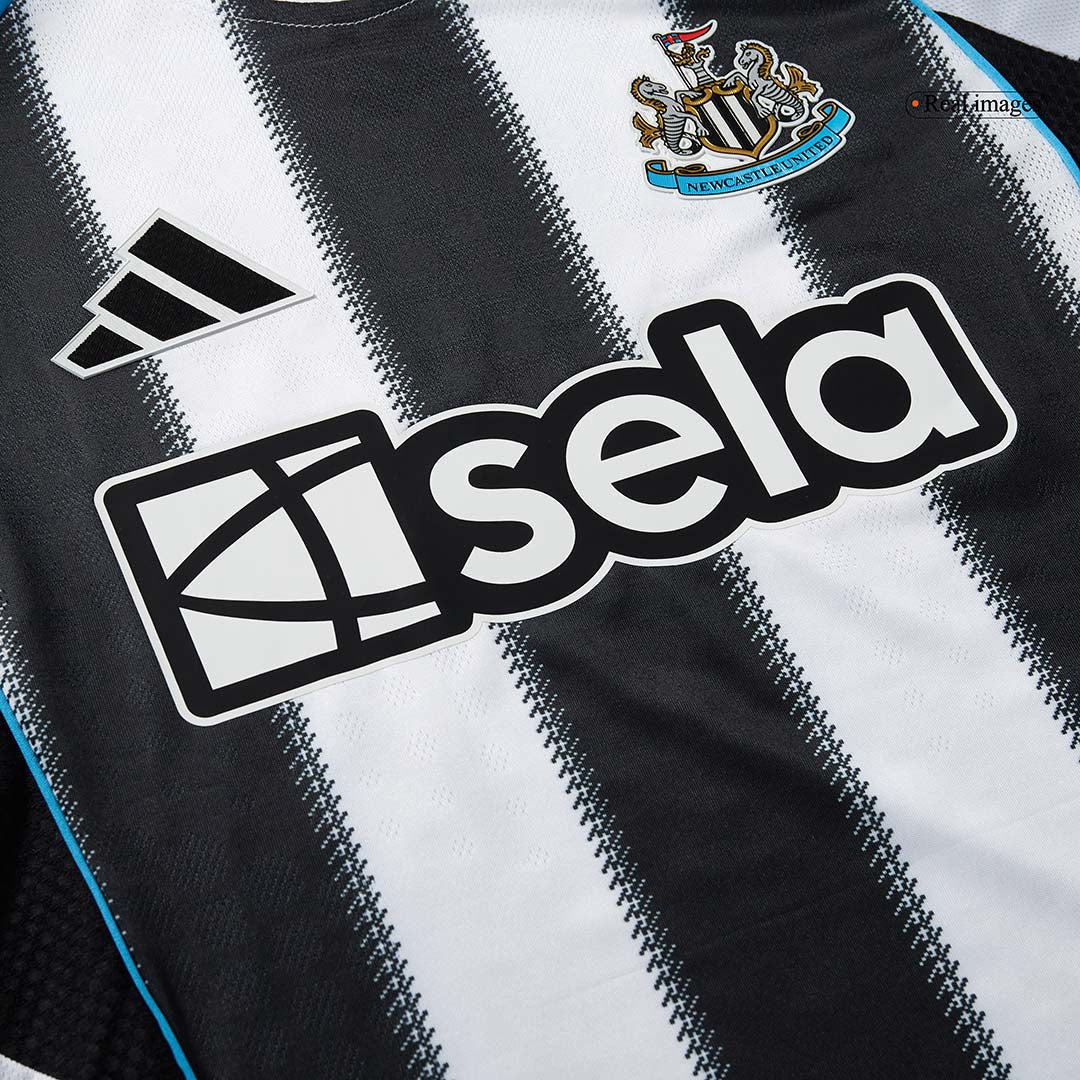 Newcastle United Mens Home Soccer Jersey 2025/26 Black&White - Player Version