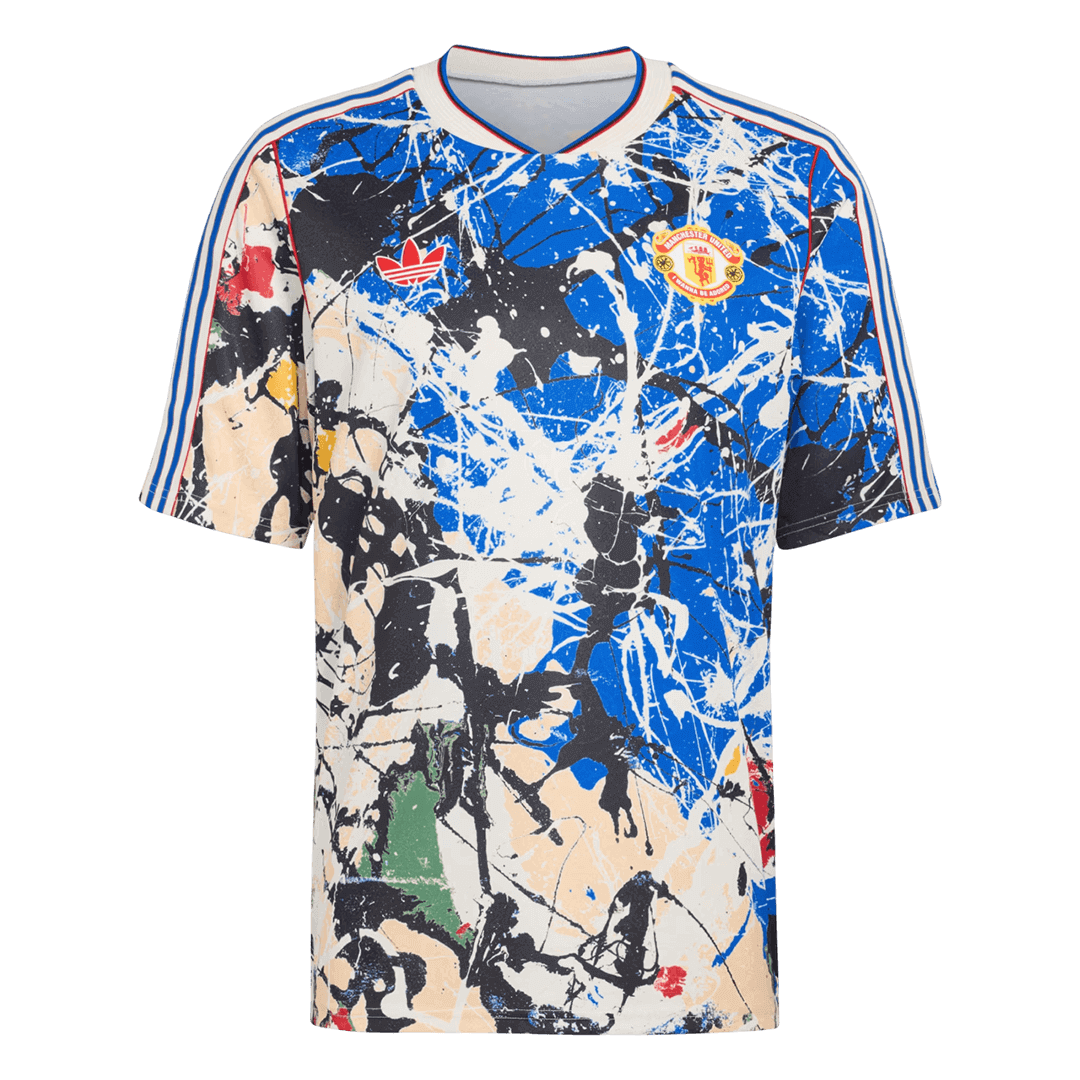 Manchester United Mens Pre-Match Soccer Jersey 2025/26 Blue