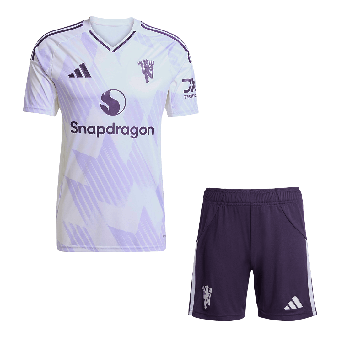 Manchester United Mens Away Soccer Kit 2025/26 White