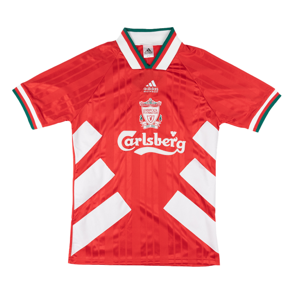 Retro Liverpool Mens Home Soccer Jersey 93/95 Red