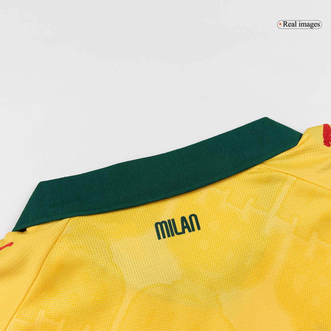 AC Milan Kids Third Away Soccer Kit 2025/26 Yellow