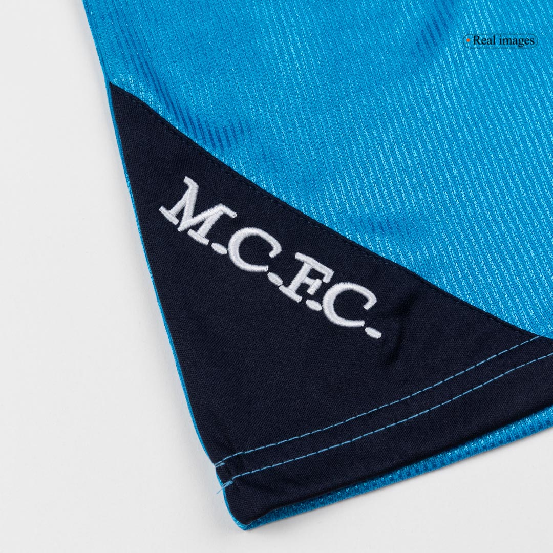 Retro Manchester City Mens Home Soccer Jersey 1999/01 Blue
