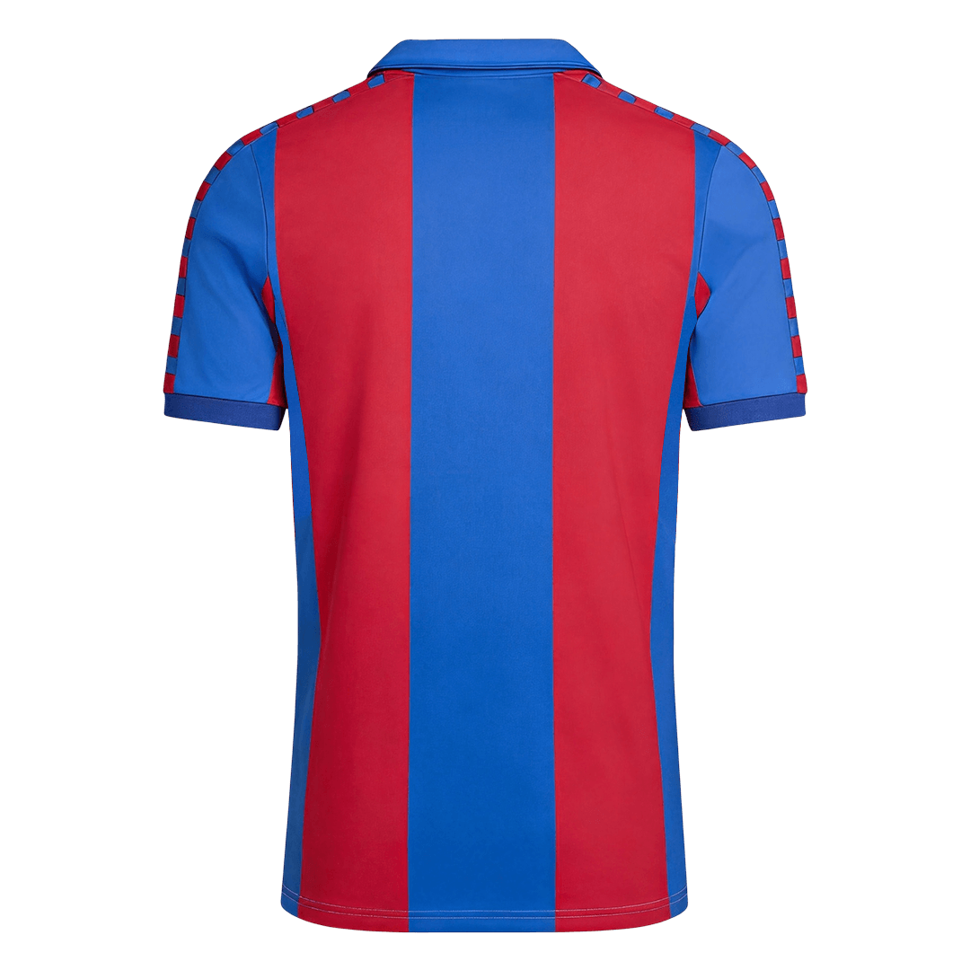 Retro Barcelona Mens Home Soccer Jersey 1980/82 Blue&Garnet