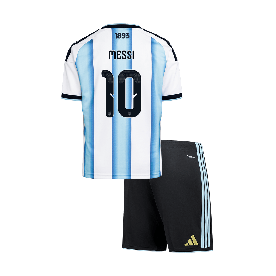 MESSI #10 Argentina Kids Home Soccer Kit World Cup 2026 Blue&White [PREMIUM]
