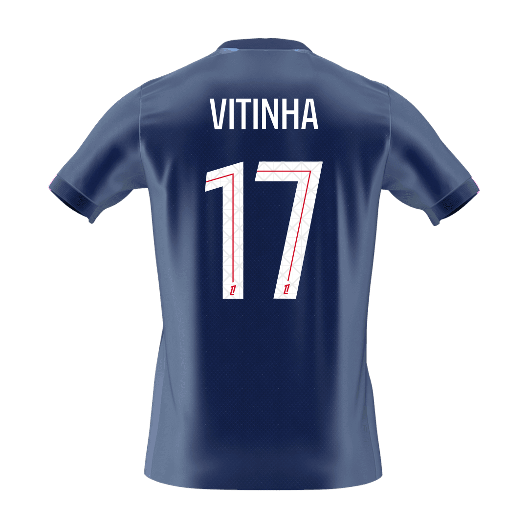 VITINHA #17 PSG Mens Home Soccer Jersey 2025/26 Navy [PREMIUM]