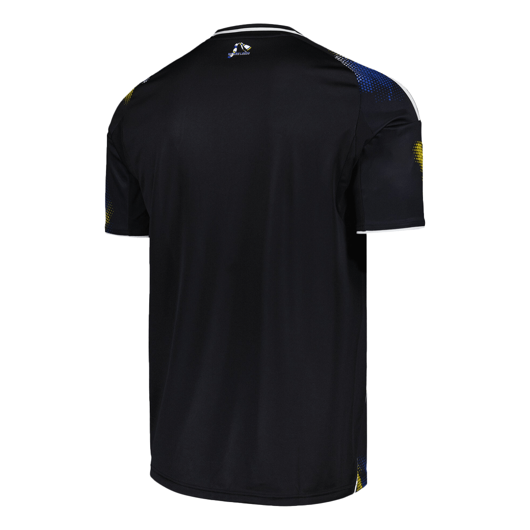 Leeds United Mens Third Away Soccer Jersey 2025/26 Black