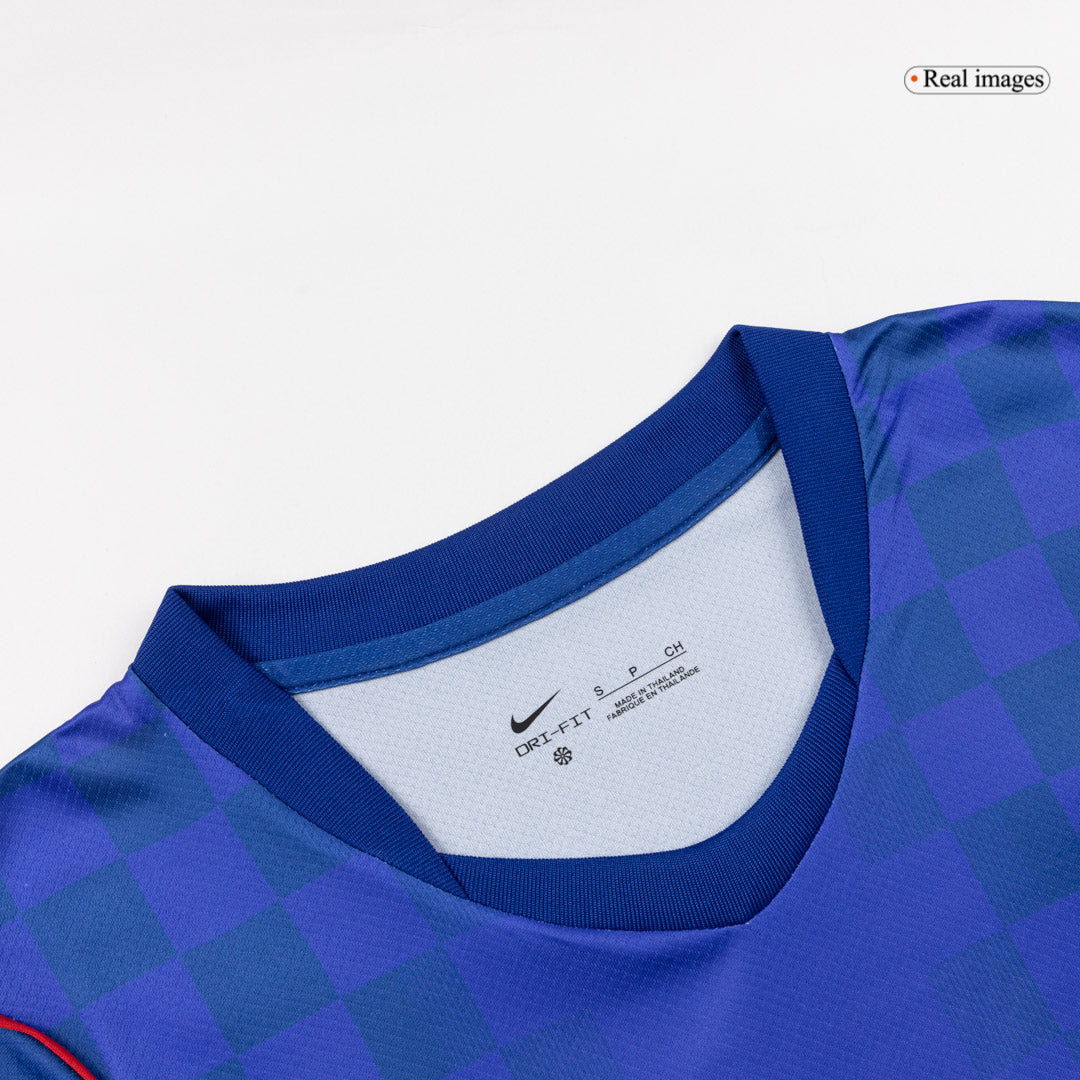 Croatia Mens Away Soccer Jersey World Cup 2026 Blue