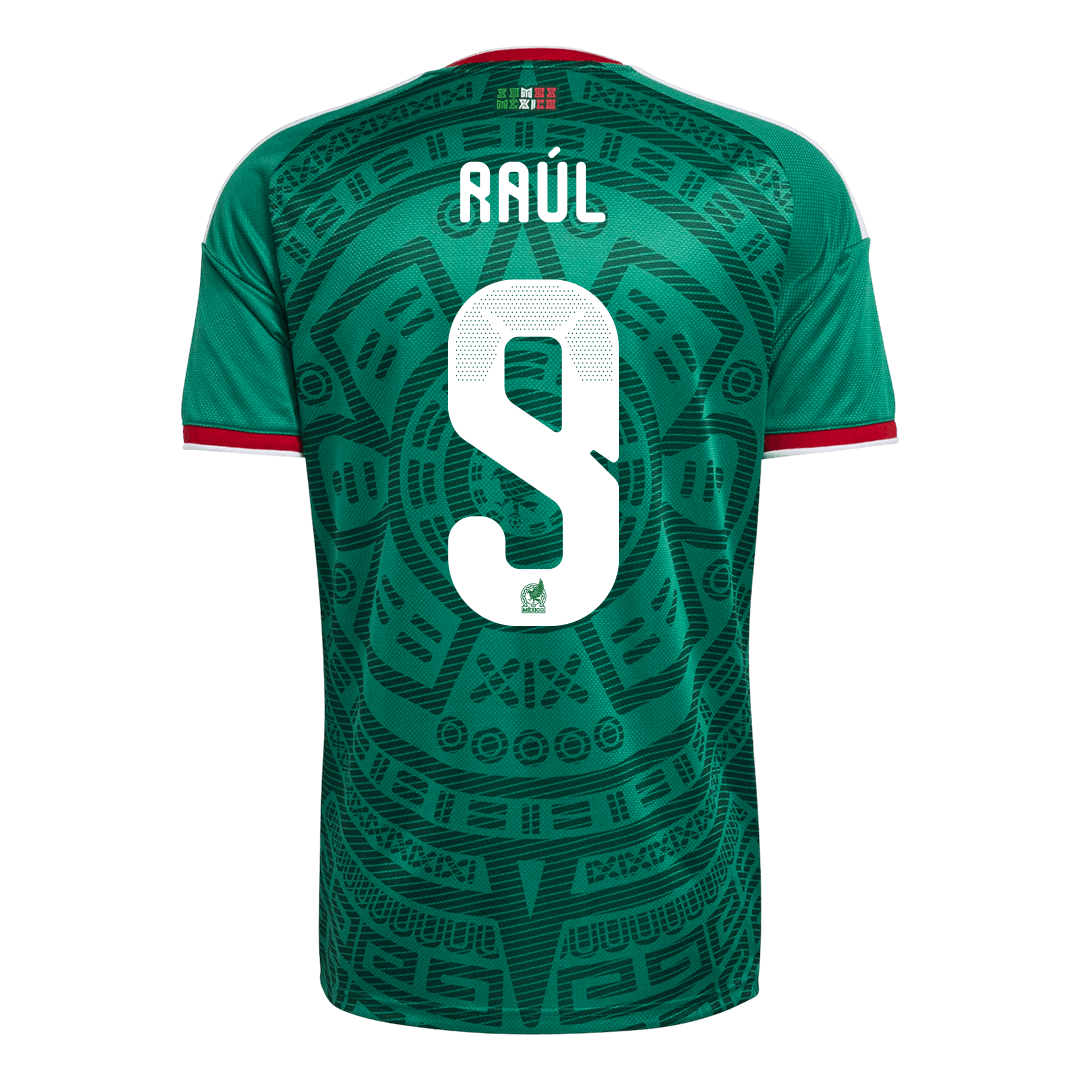 Raúl #9 Mexico Mens Home Soccer Jersey World Cup 2026 Green [PREMIUM]