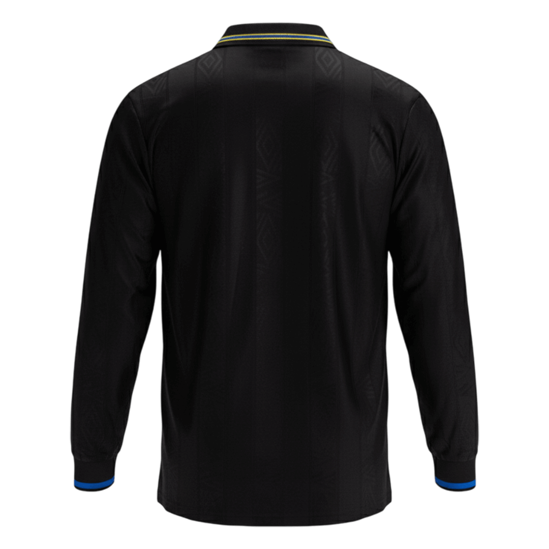 Retro Manchester United Mens Away Long Sleeve Soccer Jersey 1993/94 Black