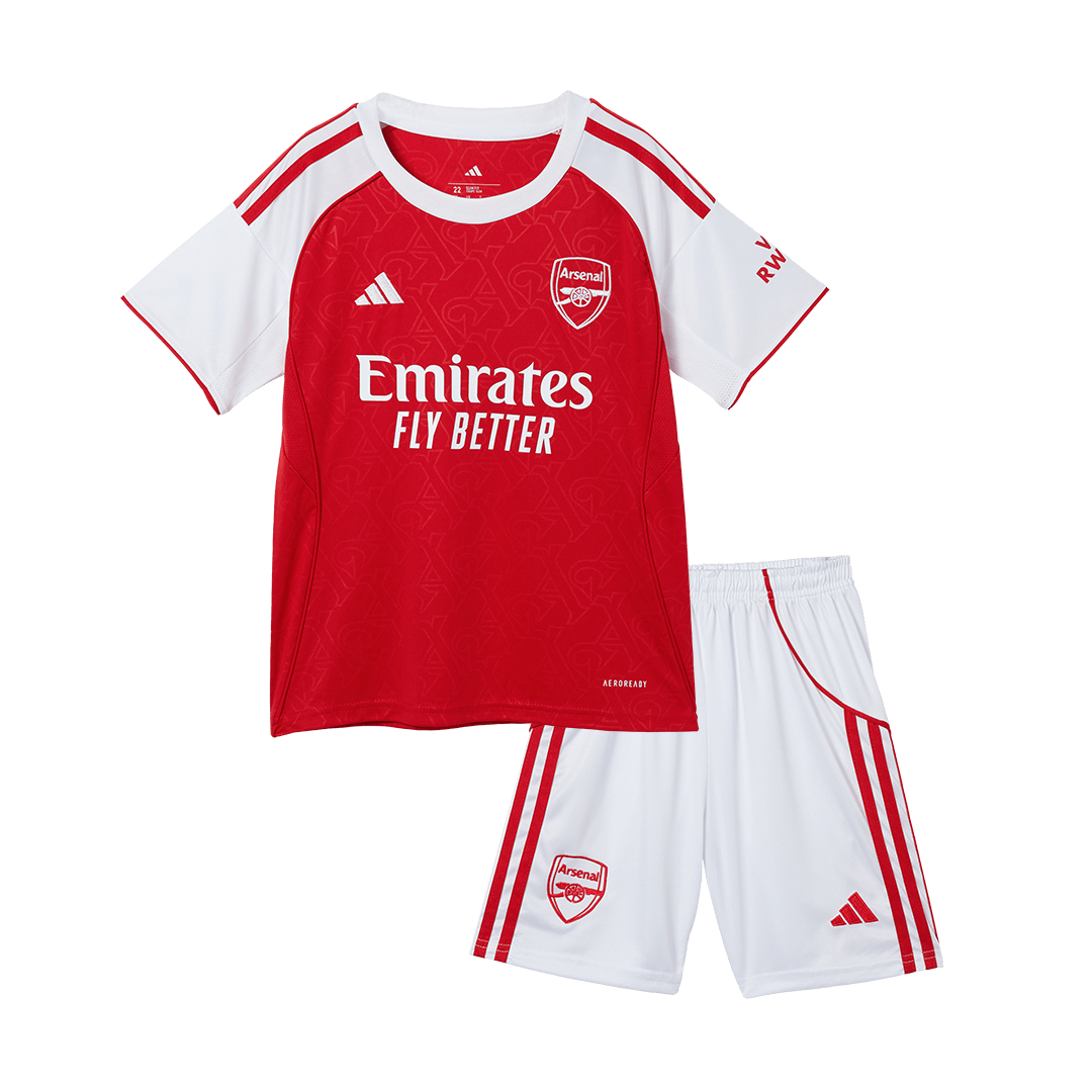 Arsenal Kids Home Soccer Kit 2025/26 Red