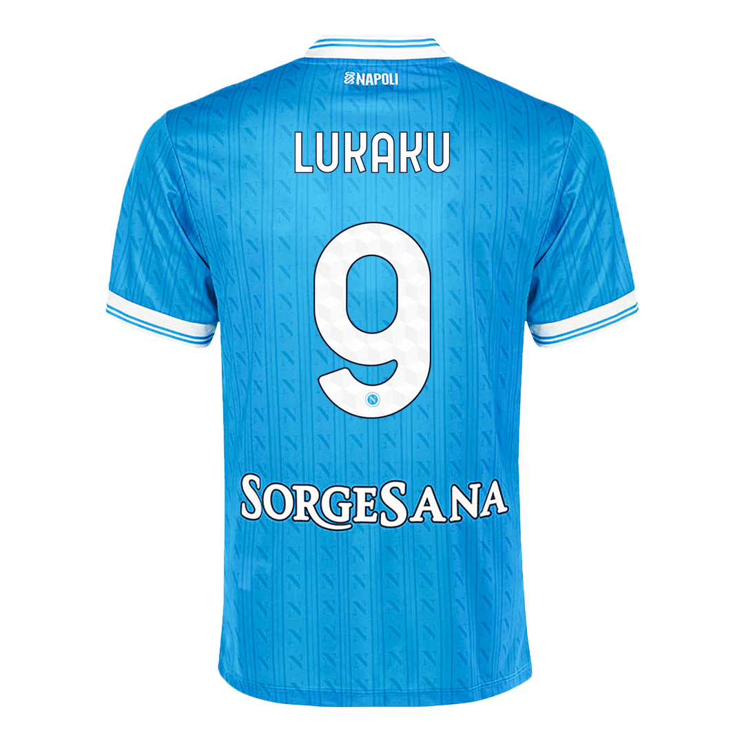 LUKAKU #9 Napoli Mens Home Soccer Jersey 2025/26 Blue