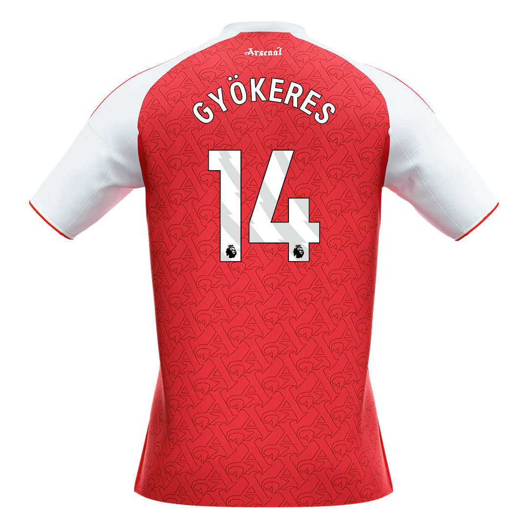 GYÖKERES #14 Arsenal Mens Home Soccer Jersey 2025/26 Red [PREMIUM]