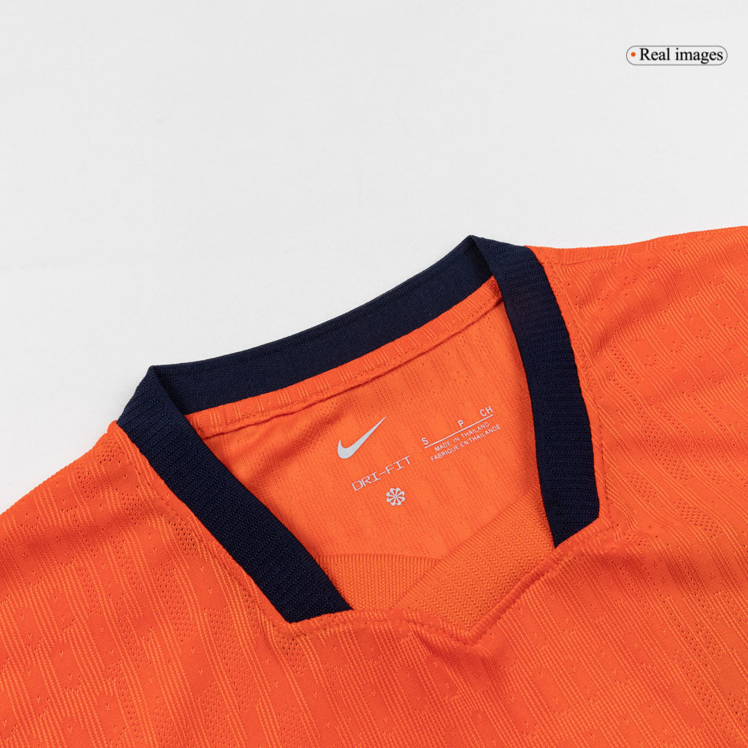Netherlands Mens Home Soccer Jersey World Cup 2026 Orange - Player Version