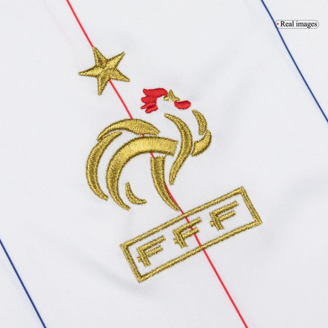 Retro France Mens Away Soccer Jersey 2010 White