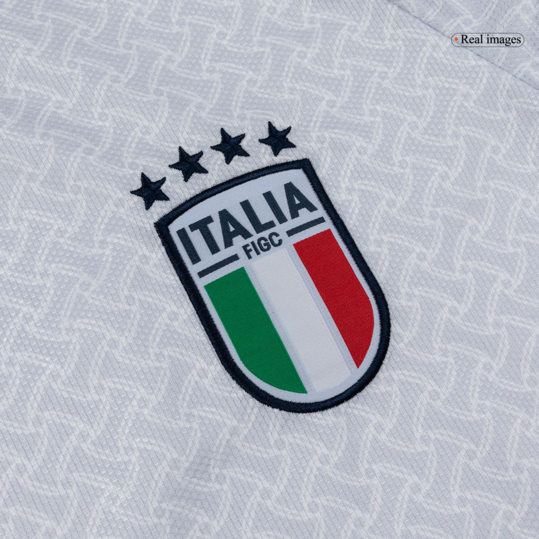 Italy Mens Away Long Sleeve Soccer Jersey World Cup 2026 White