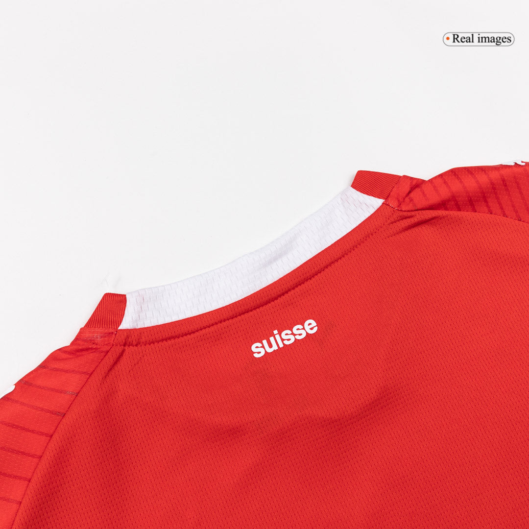 Switzerland Mens Home Soccer Jersey World Cup 2026 Red