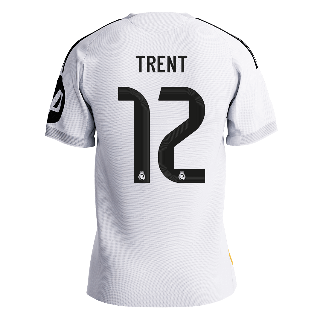 TRENT #12 Real Madrid Mens Home Soccer Jersey 2025/26 White - Player Version [PREMIUM]