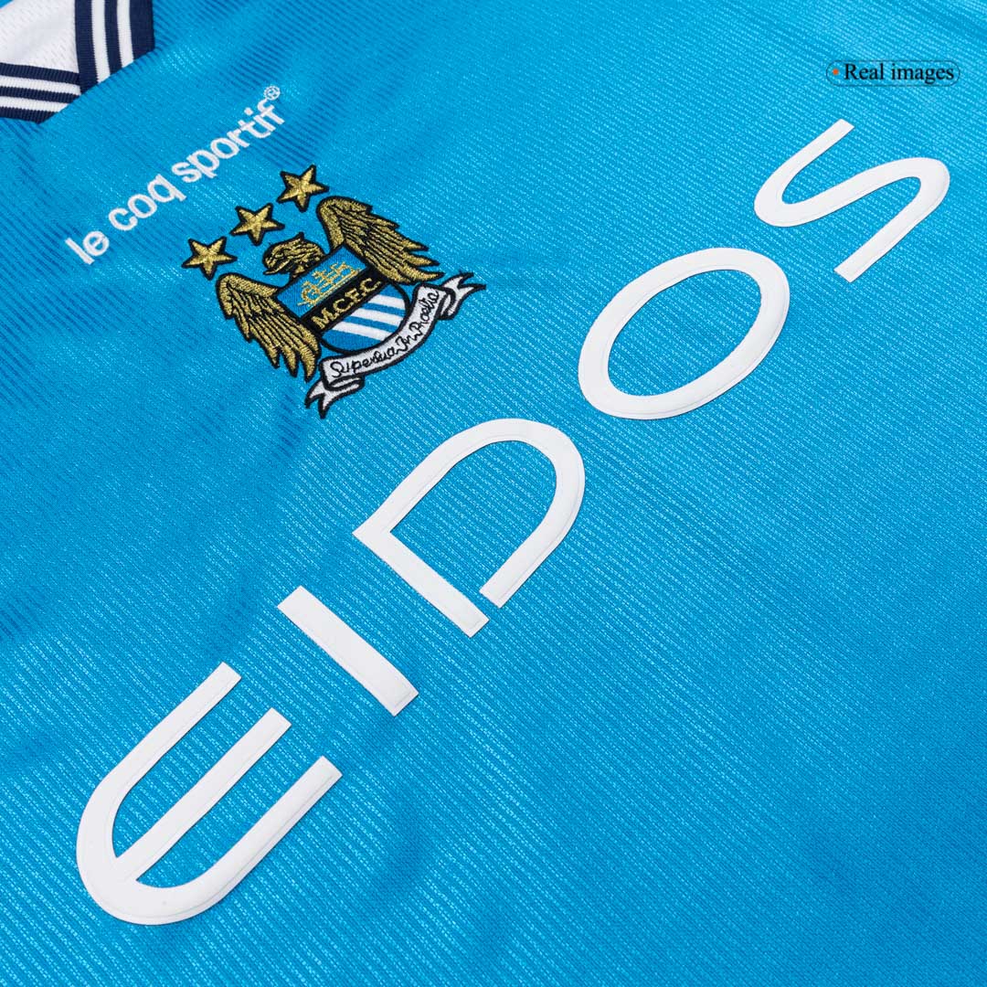 Retro Manchester City Mens Home Soccer Jersey 1999/01 Blue