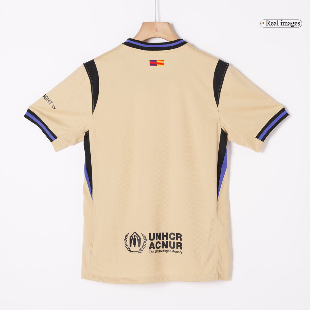 Barcelona Mens Away Soccer Jersey 2025/26 Yellow