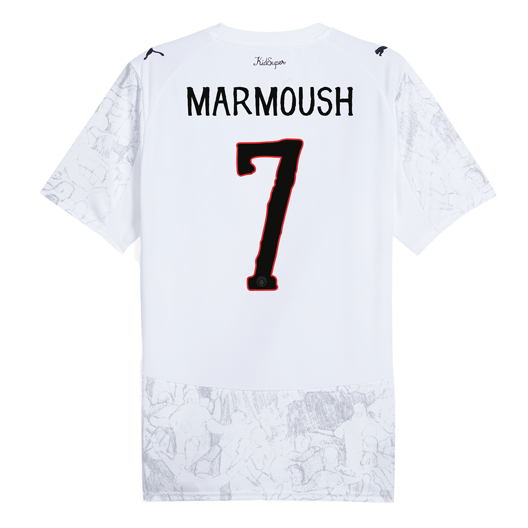 MARMOUSH #7 Manchester City Mens Soccer Jersey World Cup KidSuper 2025/26 White