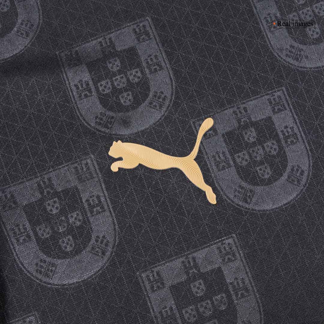 Portugal Mens Soccer Jersey World Cup 2026 Black - Player Version