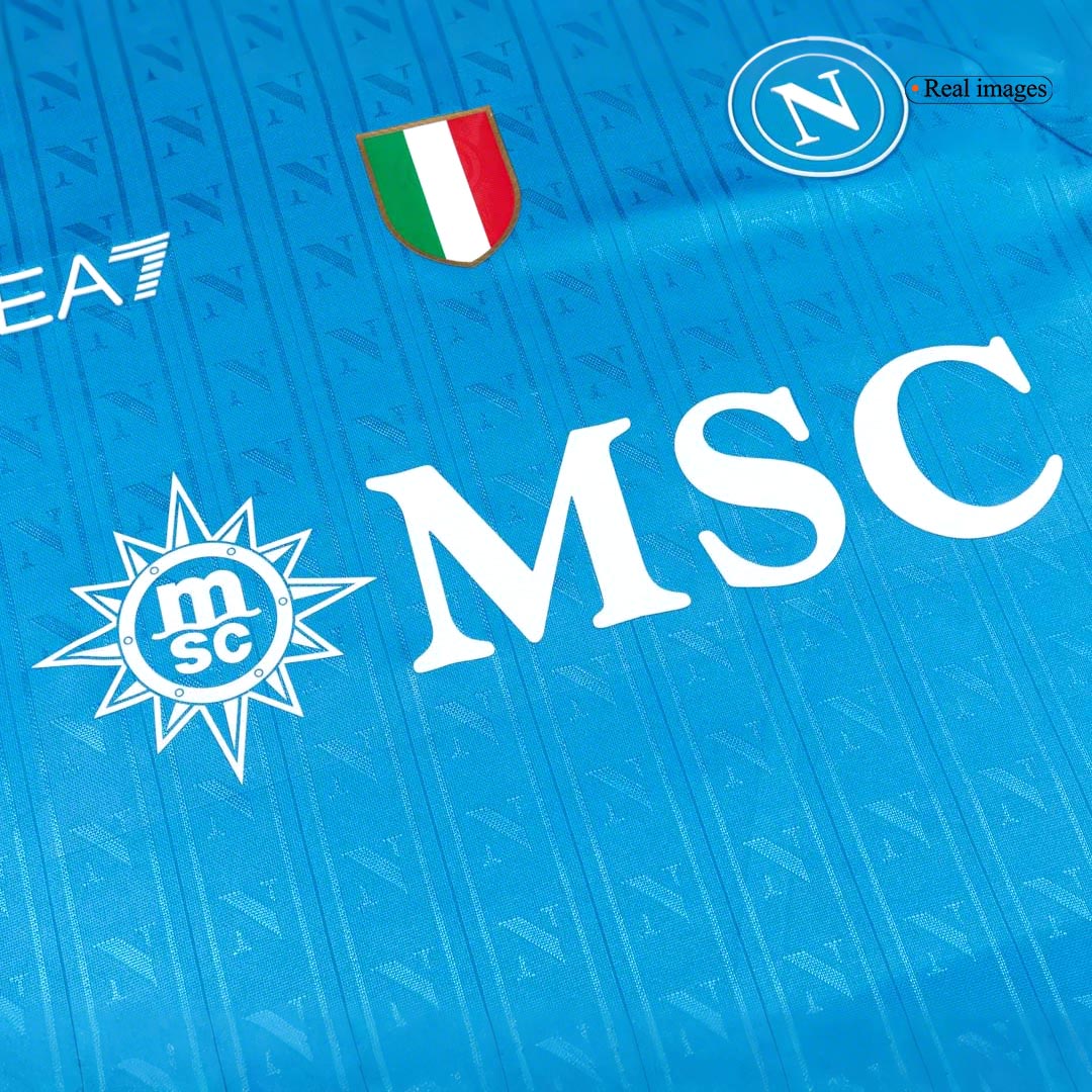 Napoli Mens Home Soccer Jersey 2025/26 Blue - Player Version