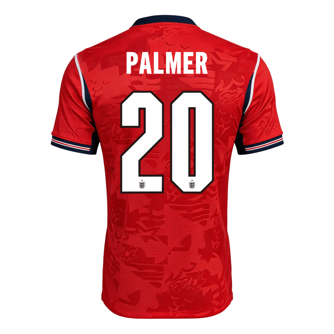 PALMER #20 England Mens Away Soccer Jersey World Cup 2026 Red - Player Version