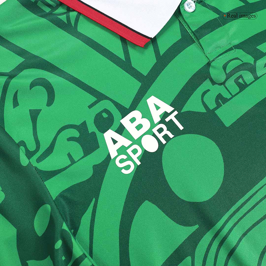 Retro Mexico Mens Home Soccer Jersey 1998 Green
