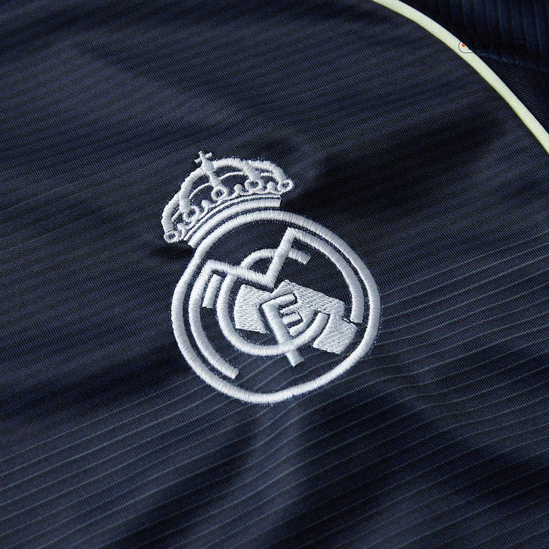 Real Madrid Mens Away Long Sleeve Soccer Jersey 2025/26 Navy