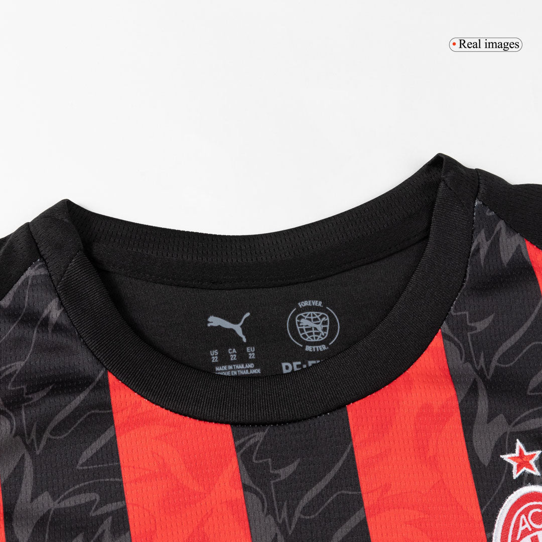 AC Milan Kids Home Soccer Kit 2025/26 Red&Black