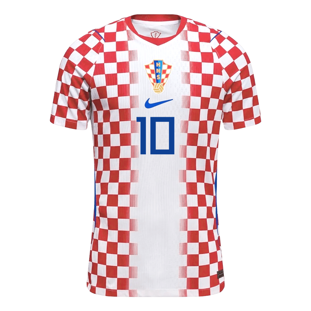 MODRIĆ #10 Croatia Mens Home Soccer Jersey World Cup 2026 Red&White - Player Version