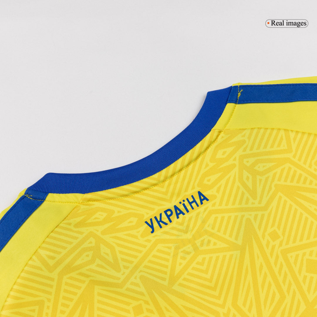 Ukraine Mens Home Soccer Jersey World Cup 2026 Yellow