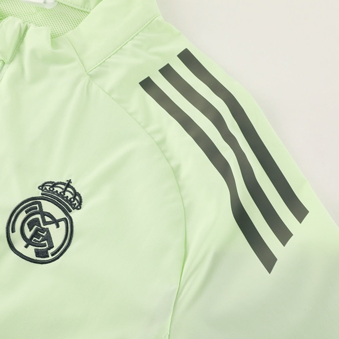 Real Madrid Mens Windbreaker Jacket 2025/26 Green