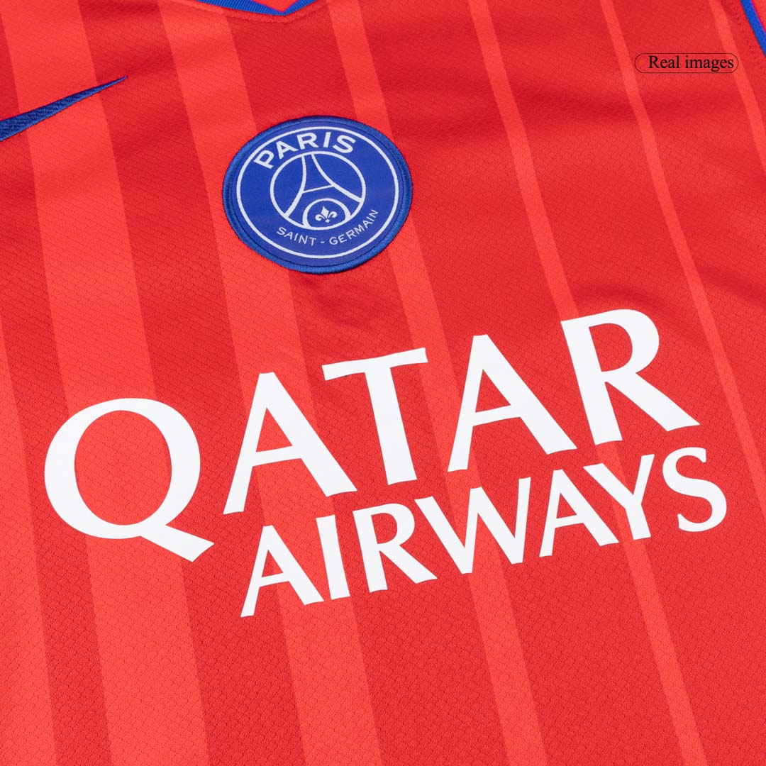 HAKIMI #2 PSG Mens Third Away Soccer Jersey 2025/26 Red