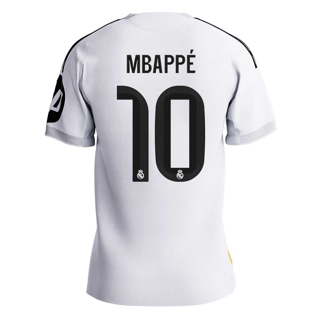 MBAPPÉ #10 Real Madrid Mens Home Soccer Jersey 2025/26 White - Player Version [PREMIUM]
